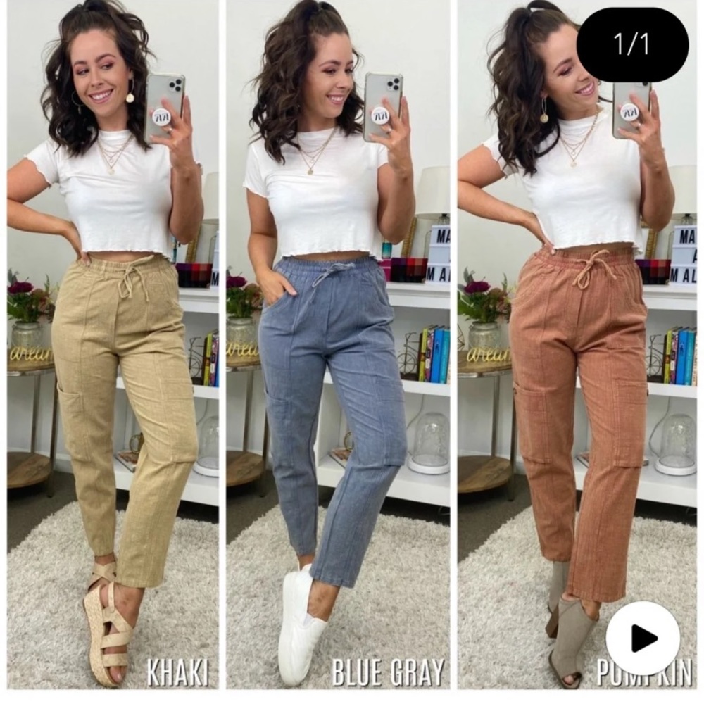 Khaki cargo pants